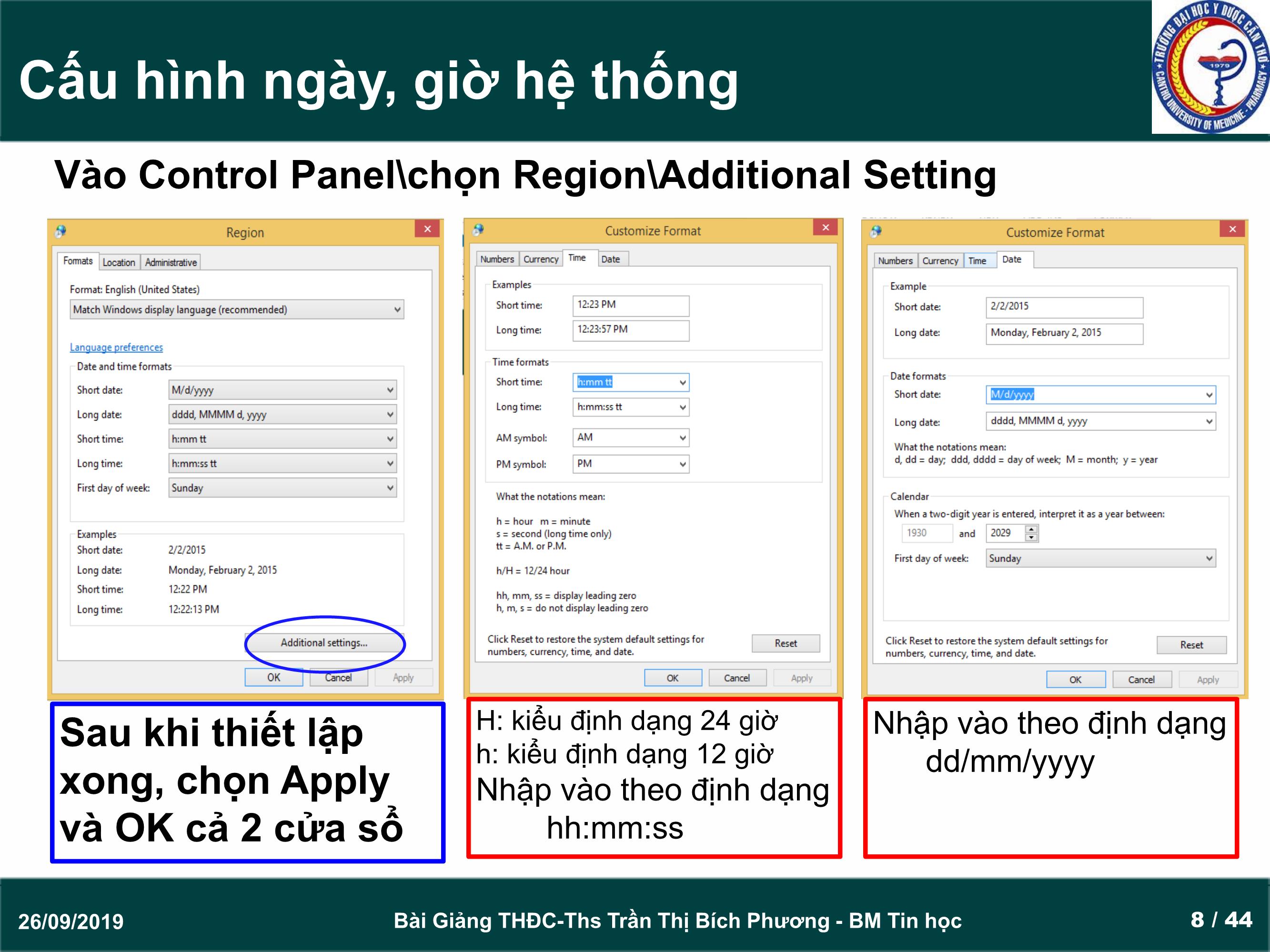 Bài giảng Tin học đại cương - Chương 3: Hệ điều hành Windows - Trần Thị Bích Phương trang 8