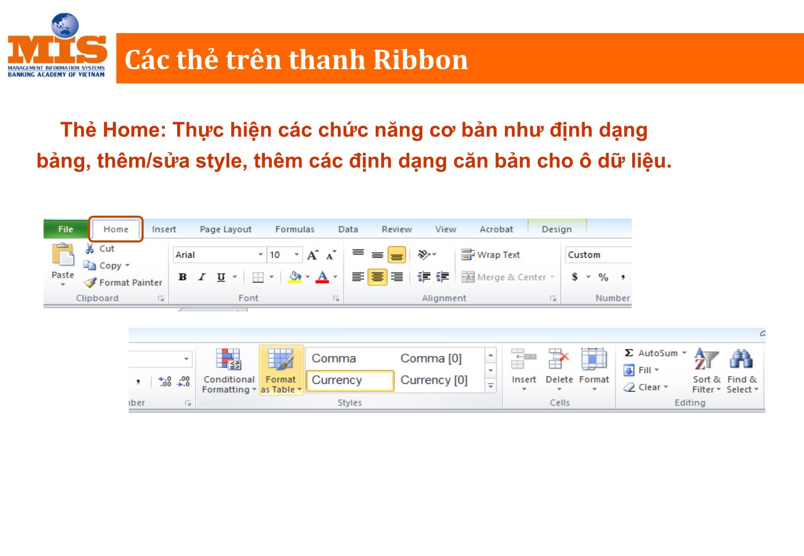 Bài giảng Tin học đại cương - Chương 4: Phần mềm bảng tính điện tử MS Excel 2010 - Ngô Thùy Linh trang 10