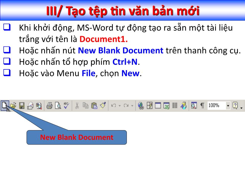 Bài giảng Tin học đại cương - Chương 4: Trình soạn thảo văn bản Microsoft Word - Nguyễn Quang Tuyến trang 5