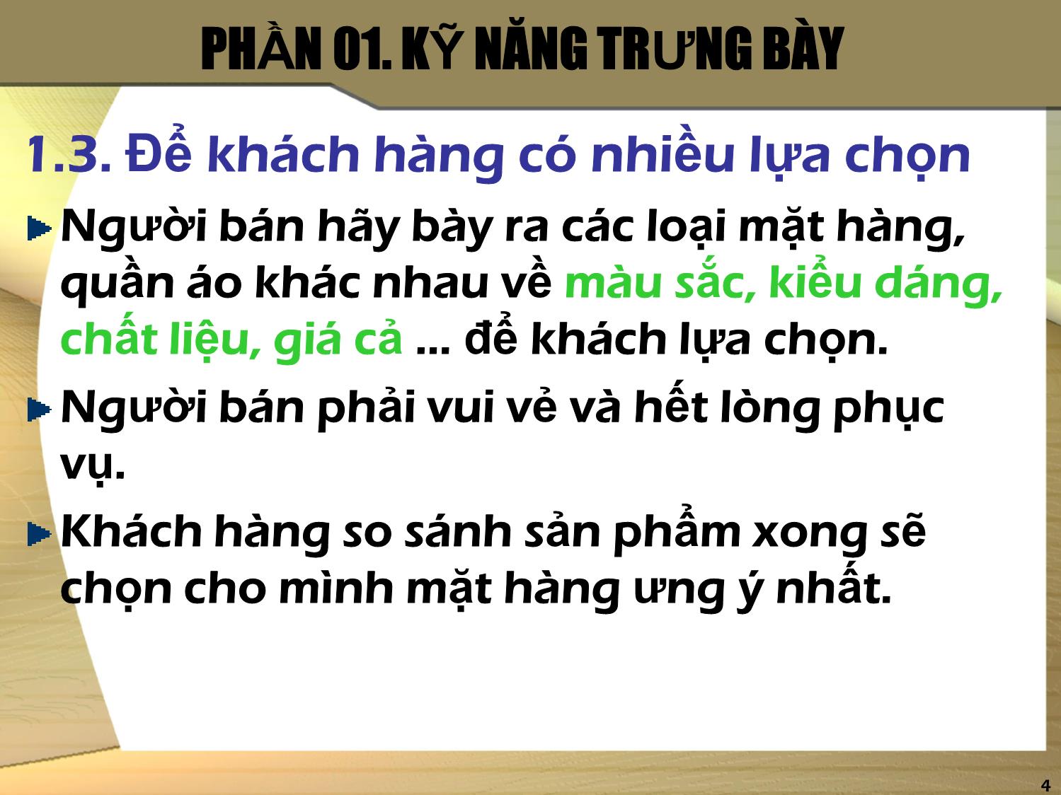 Bài giảng Nâng cao kỹ năng bán hàng trang 4