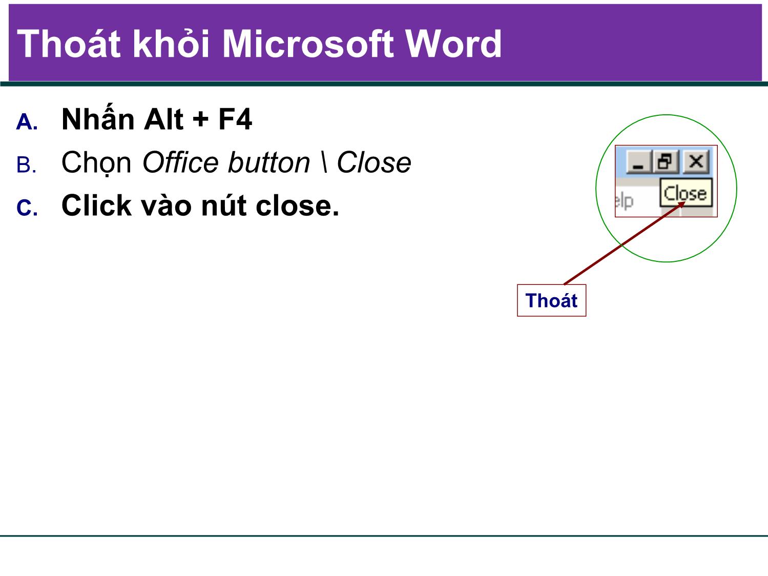 Bài giảng Tin học đại cương - Chương 4: Soạn thảo văn bản với Microsoft Word - Trần Thị Bích Phương trang 5