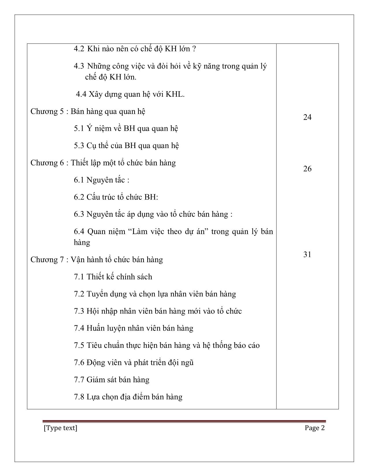 Giáo trình Quản trị bán hàng (Phần 1) trang 3