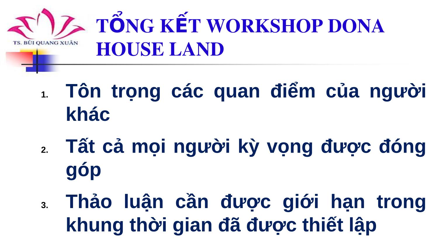 Bài giảng Workshop dona house land lần thứ nhất trang 10