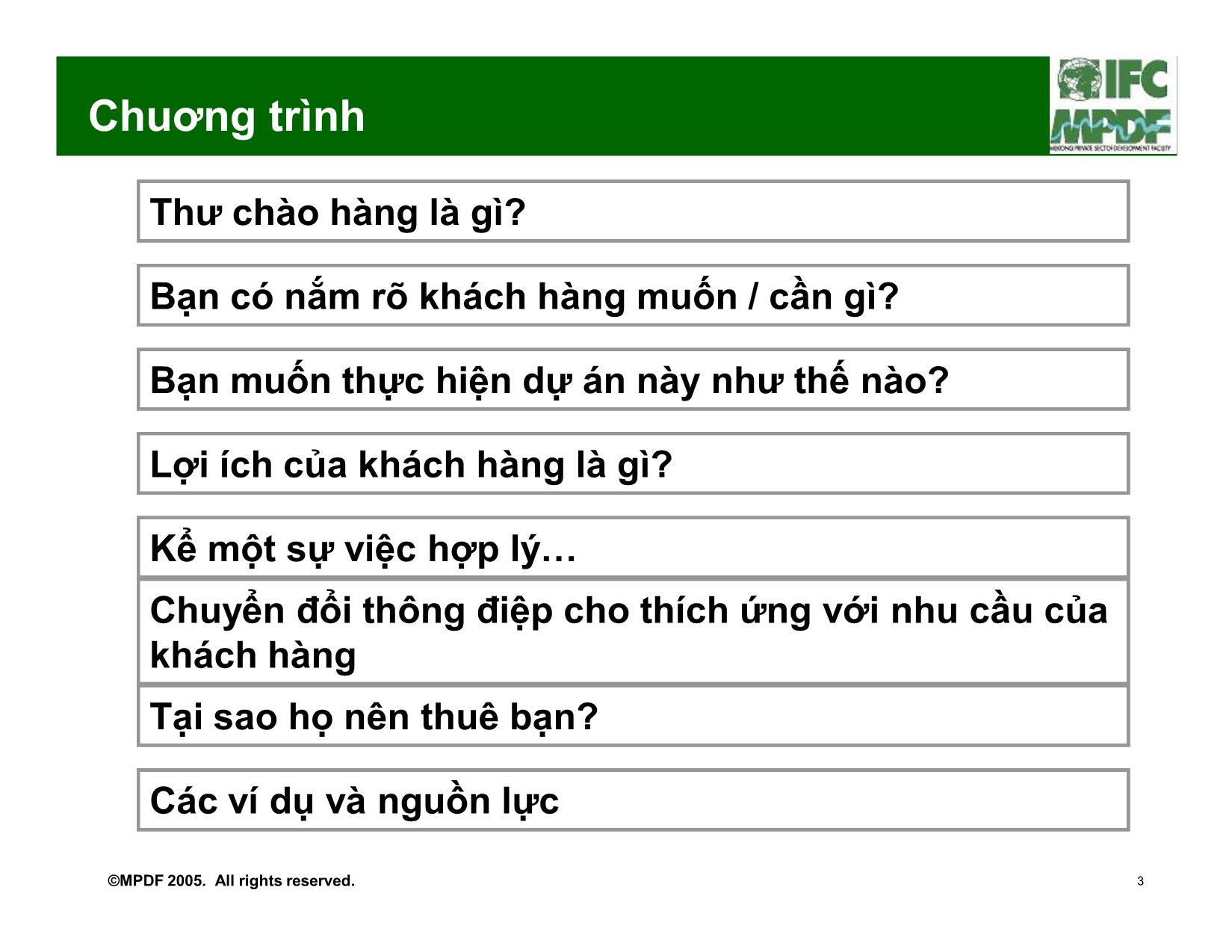 Bài giảng Soạn thảo thư chào hàng trang 3