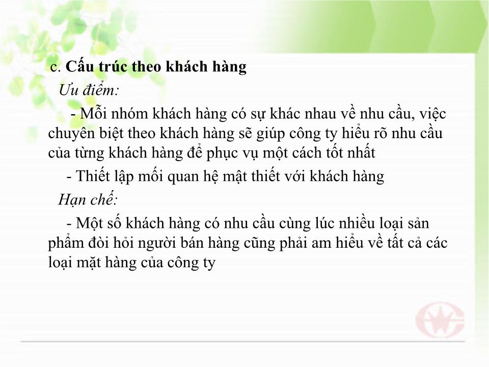 Bài thảo luận Kỹ năng và quản trị bán hàng trang 6