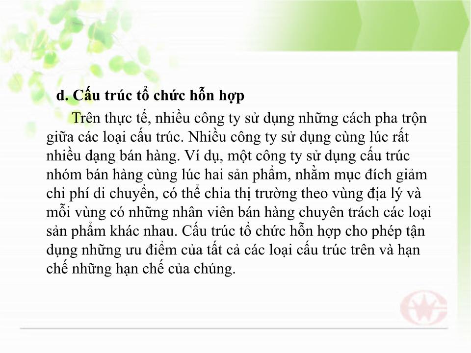 Bài thảo luận Kỹ năng và quản trị bán hàng trang 7