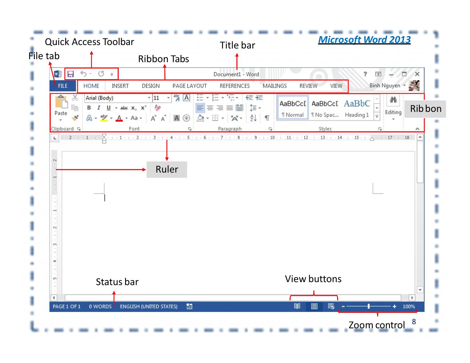 Bài giảng Tin học đại cương - Chương: Microsoft Word - Nguyễn Lê Minh trang 8