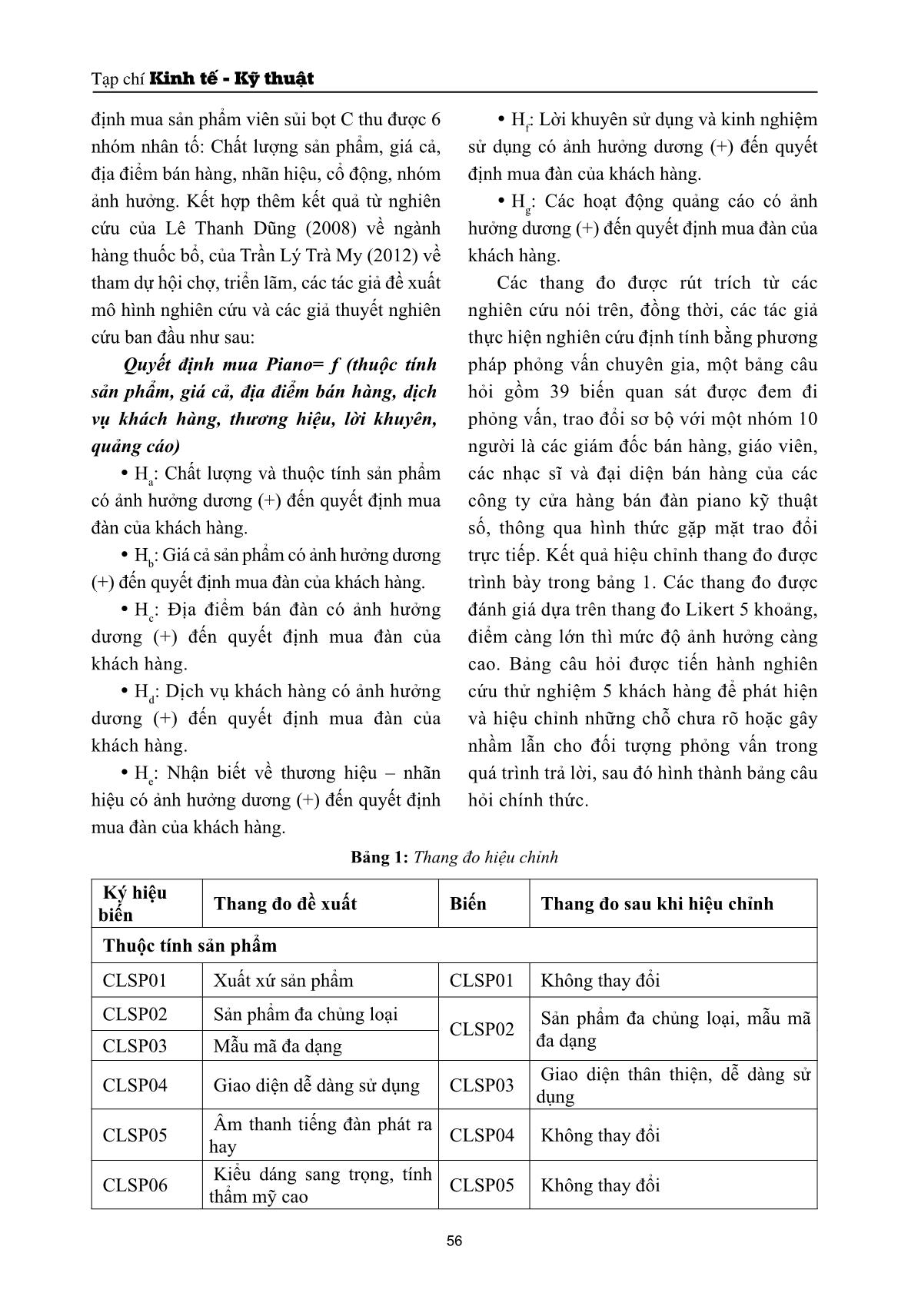 Các yếu tố ảnh hưởng đến quyết định mua đàn piano kỹ thuật số của khách hàng thành phố Hồ Chí Minh trang 4