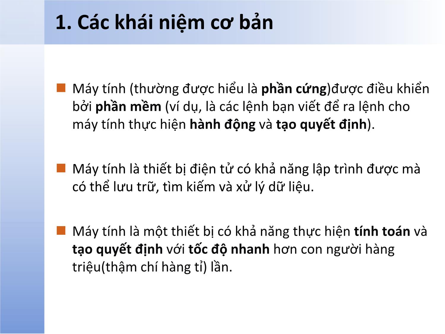 Bài giảng Tin học đại cương - Nguyễn Duy Hiệp trang 6