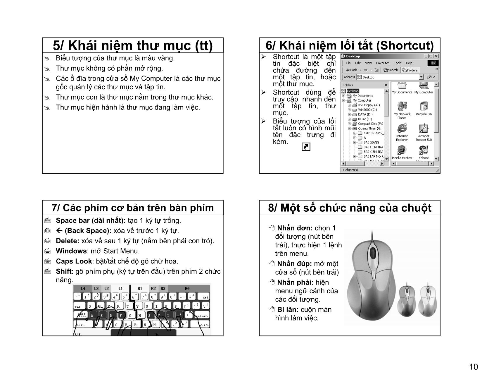 Bài giảng Tin học đại cương - Tào Ngọc Minh trang 10