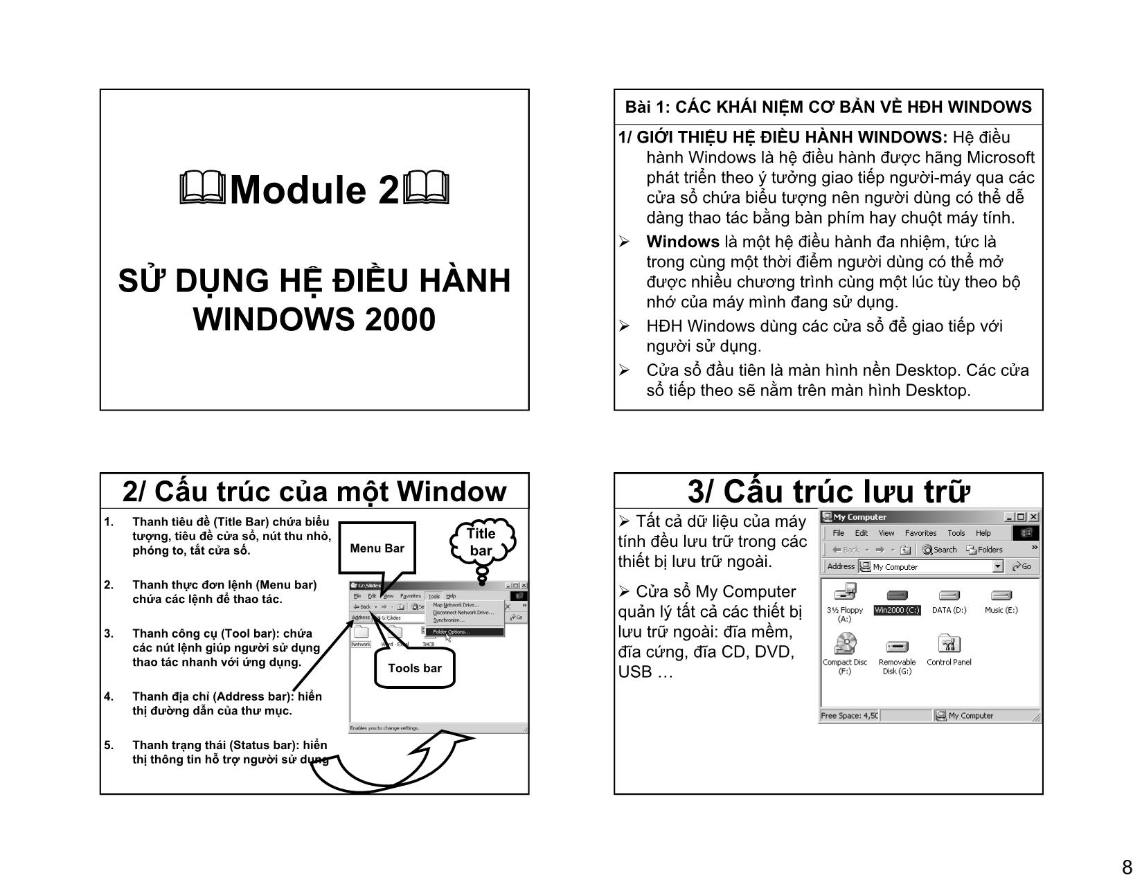 Bài giảng Tin học đại cương - Tào Ngọc Minh trang 8