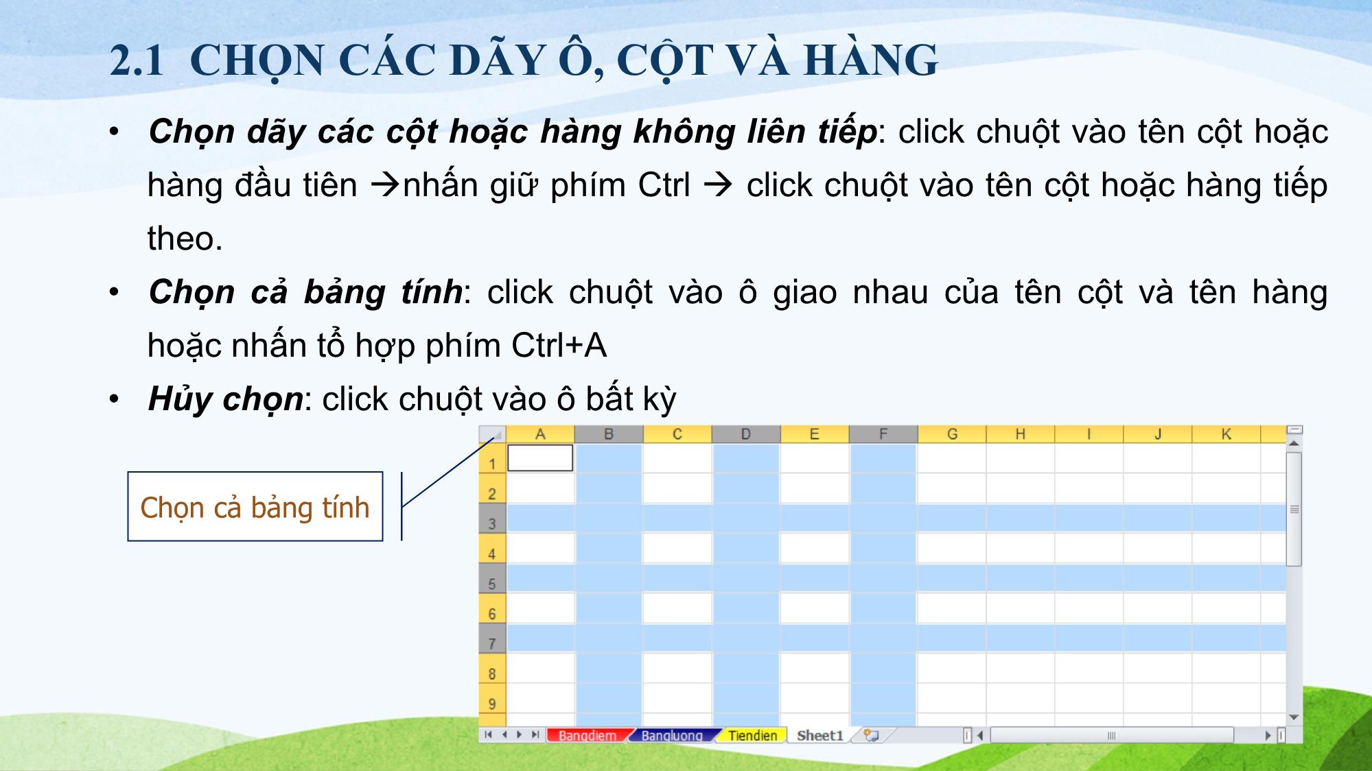 Bài giảng Tin học (Phần 2) - Chương 2: Một số thao tác cơ bản trang 4