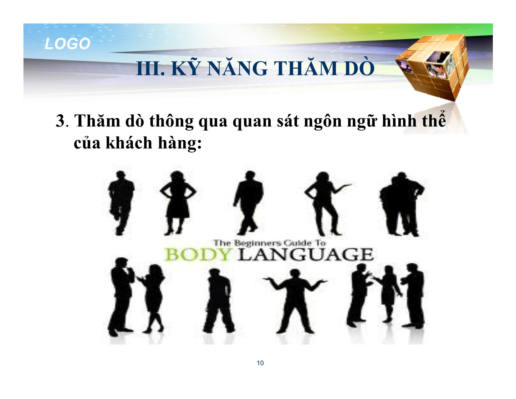 Bài giảng Đào tạo kỹ năng bán hàng - Chương 10: Chương trình đào tạo chuyên sâu về kỹ năng bán hàng trang 10