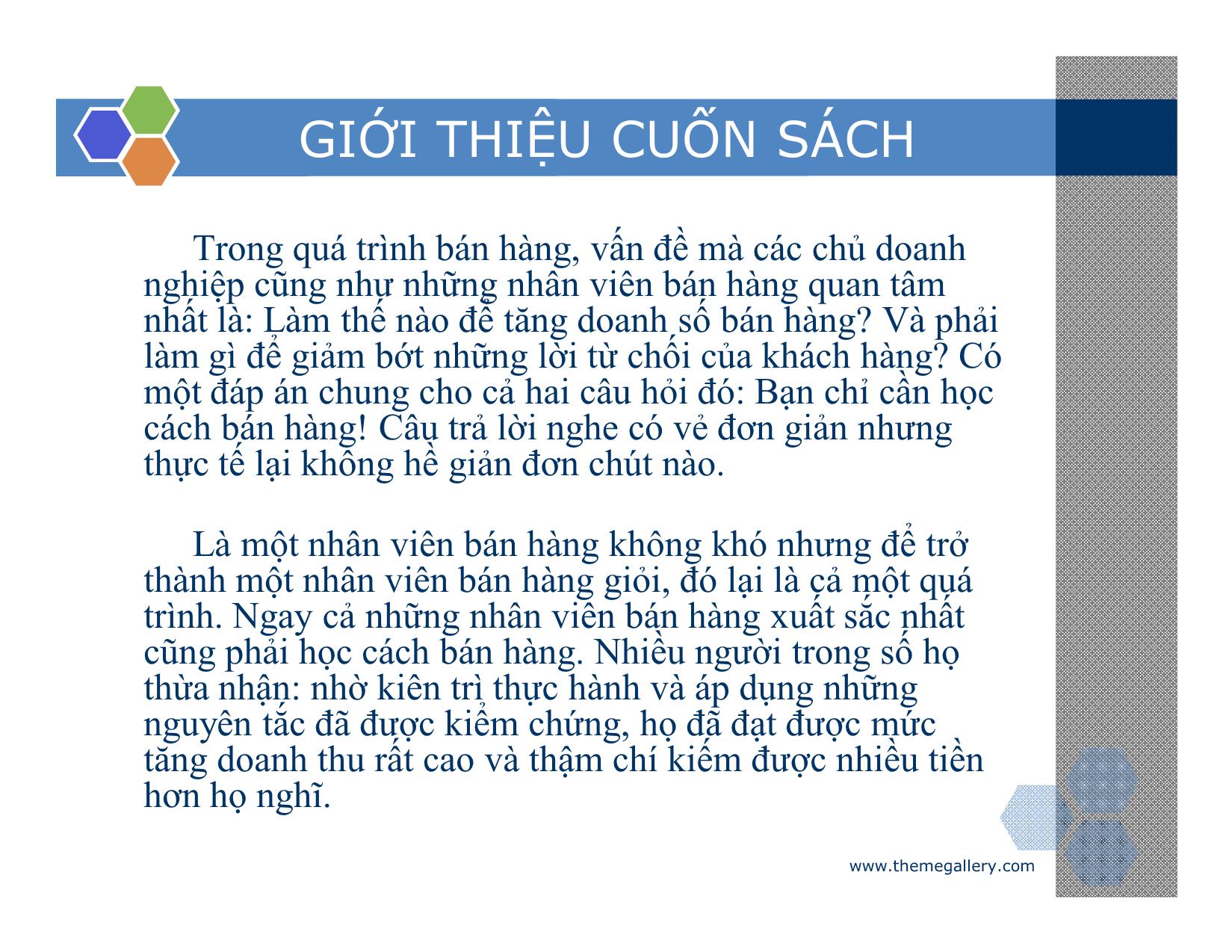 Bài giảng Lợi thế bán hàng – Cách đột phá và duy trì doanh số vượt trội trang 2