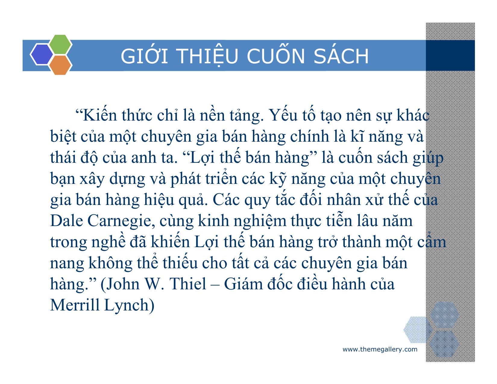 Bài giảng Lợi thế bán hàng – Cách đột phá và duy trì doanh số vượt trội trang 4