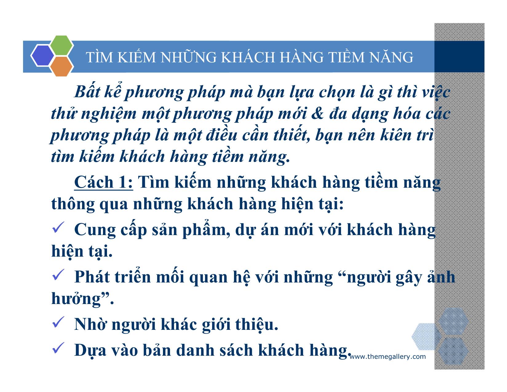 Bài giảng Lợi thế bán hàng – Cách đột phá và duy trì doanh số vượt trội trang 7