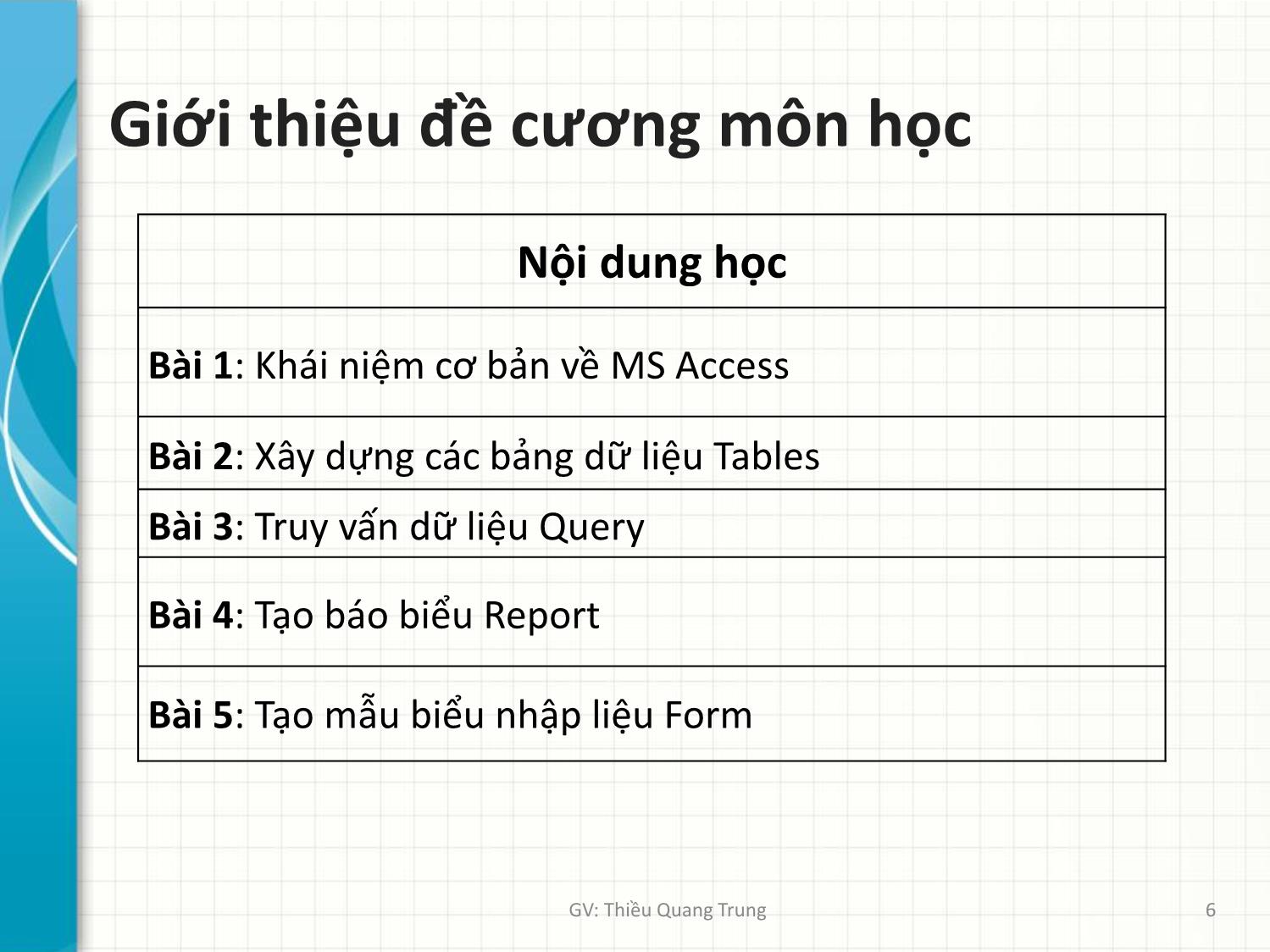 Bài giảng Tin học ứng dụng trong kinh doanh - Bài 1: Khái niệm cơ bản về môn học - Thiều Quang Trung trang 6