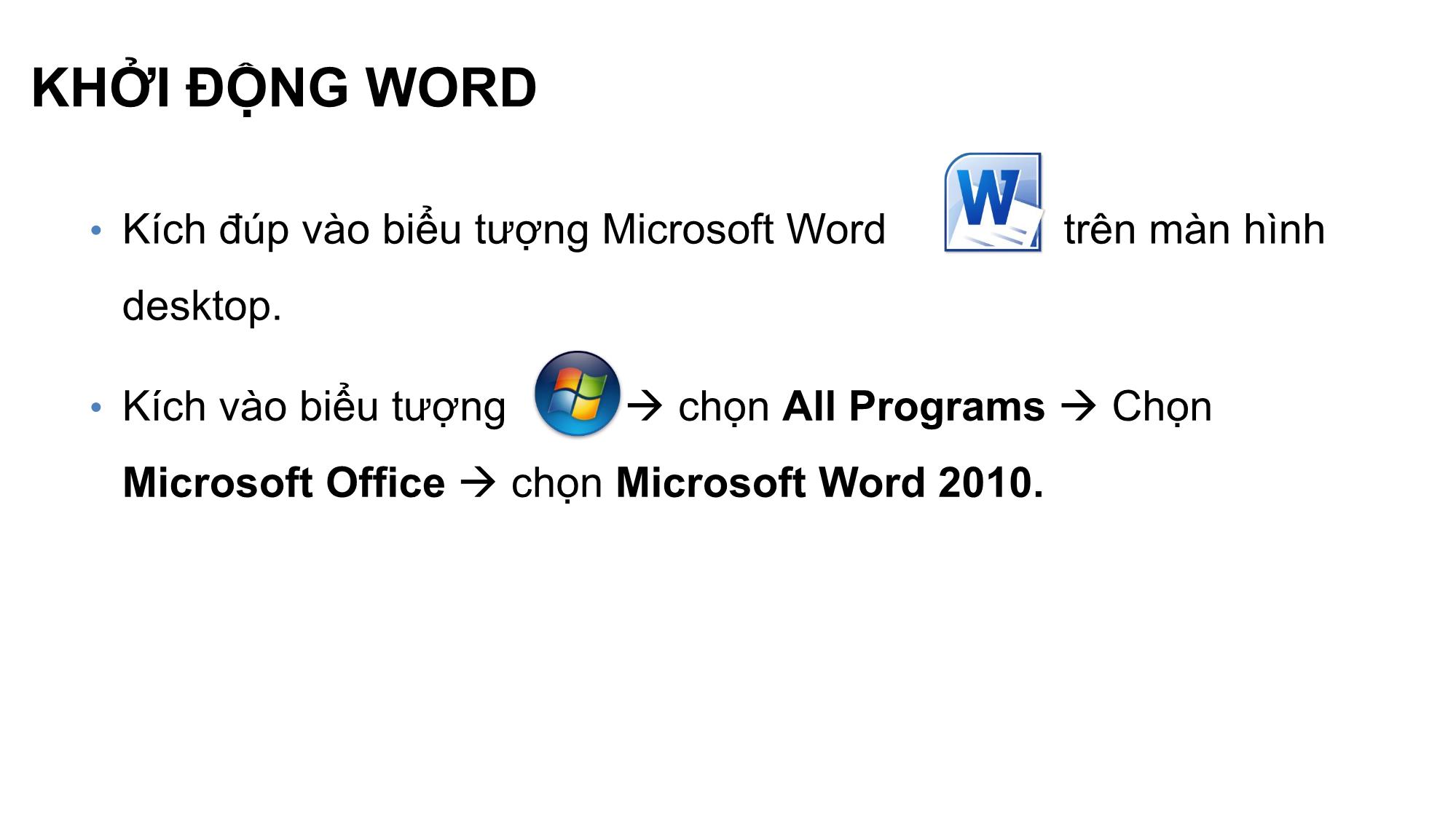 Bài giảng Tin học văn phòng - Bài 2+3: Soạn thảo cơ bản với Word - Nguyễn Thị Phương Thảo trang 5