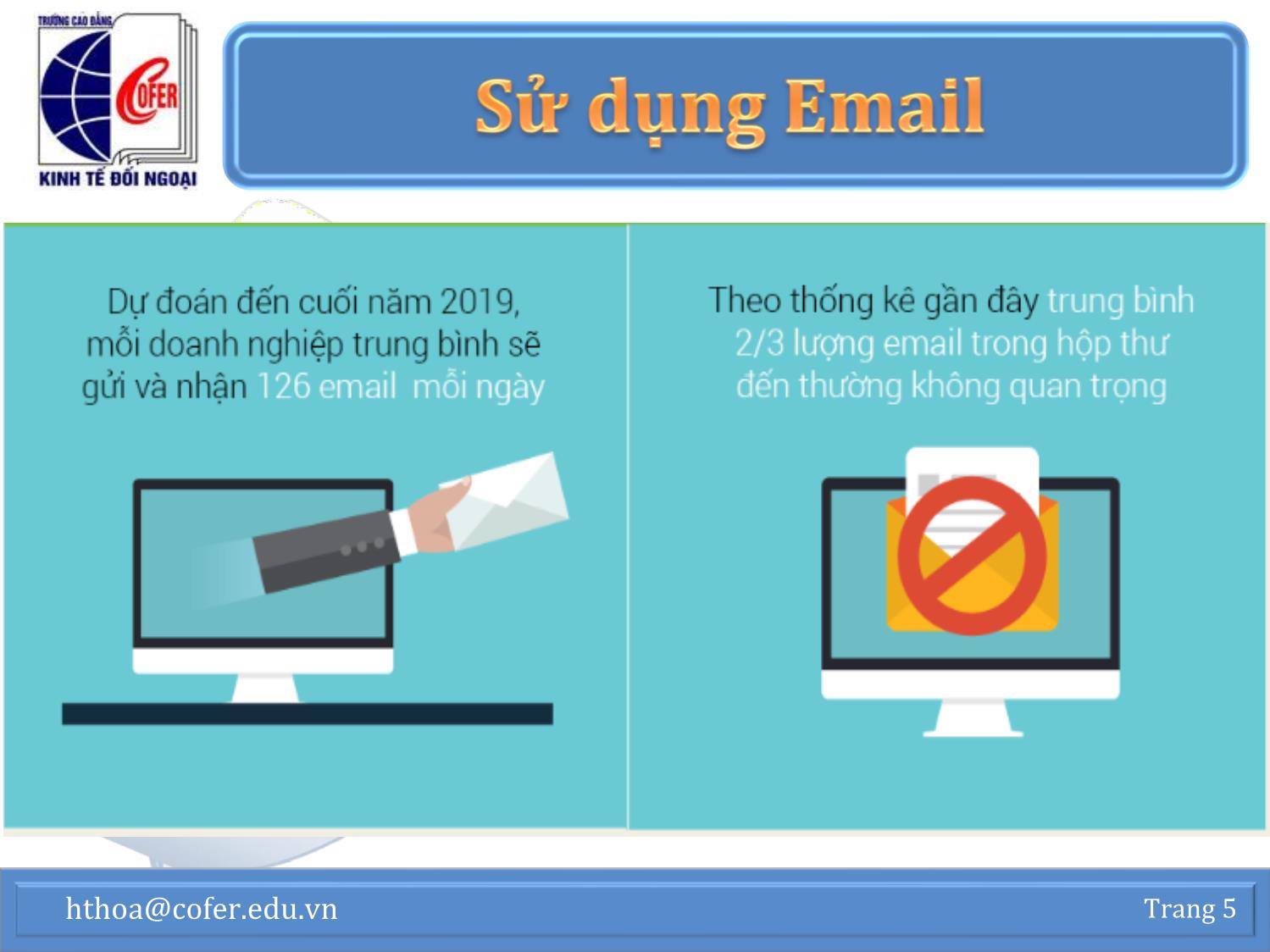 Bài giảng Tin học văn phòng - Chương 2: Sử dụng Email - Hoàng Thanh Hòa trang 5