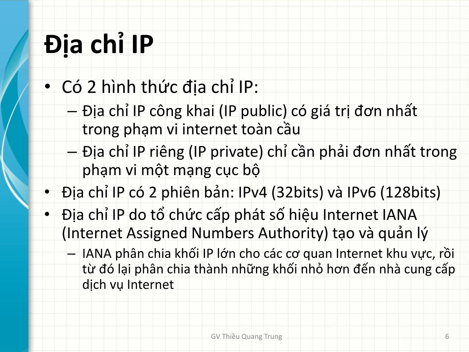 Bài giảng Tin học văn phòng 2 - Bài 2: Internet và sự phát triển - Thiều Quang Trung trang 6