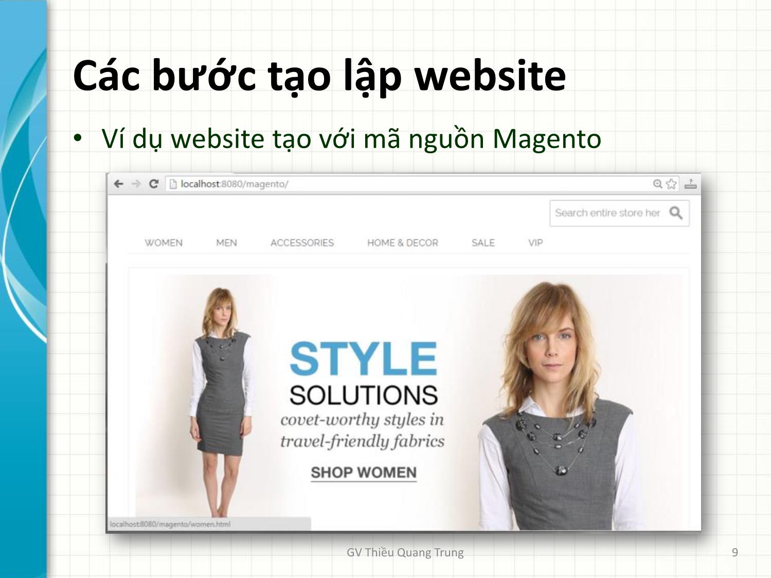 Bài giảng Tin học văn phòng 2 - Bài 5: Thiết kế Website Google Sites - Thiều Quang Trung trang 9