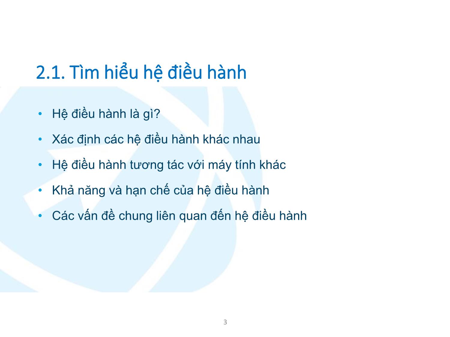 Bài giảng Ứng dụng công nghệ thông tin - Mô đun 2: Sử dụng máy tính căn bản - Lê Thanh Phúc trang 3