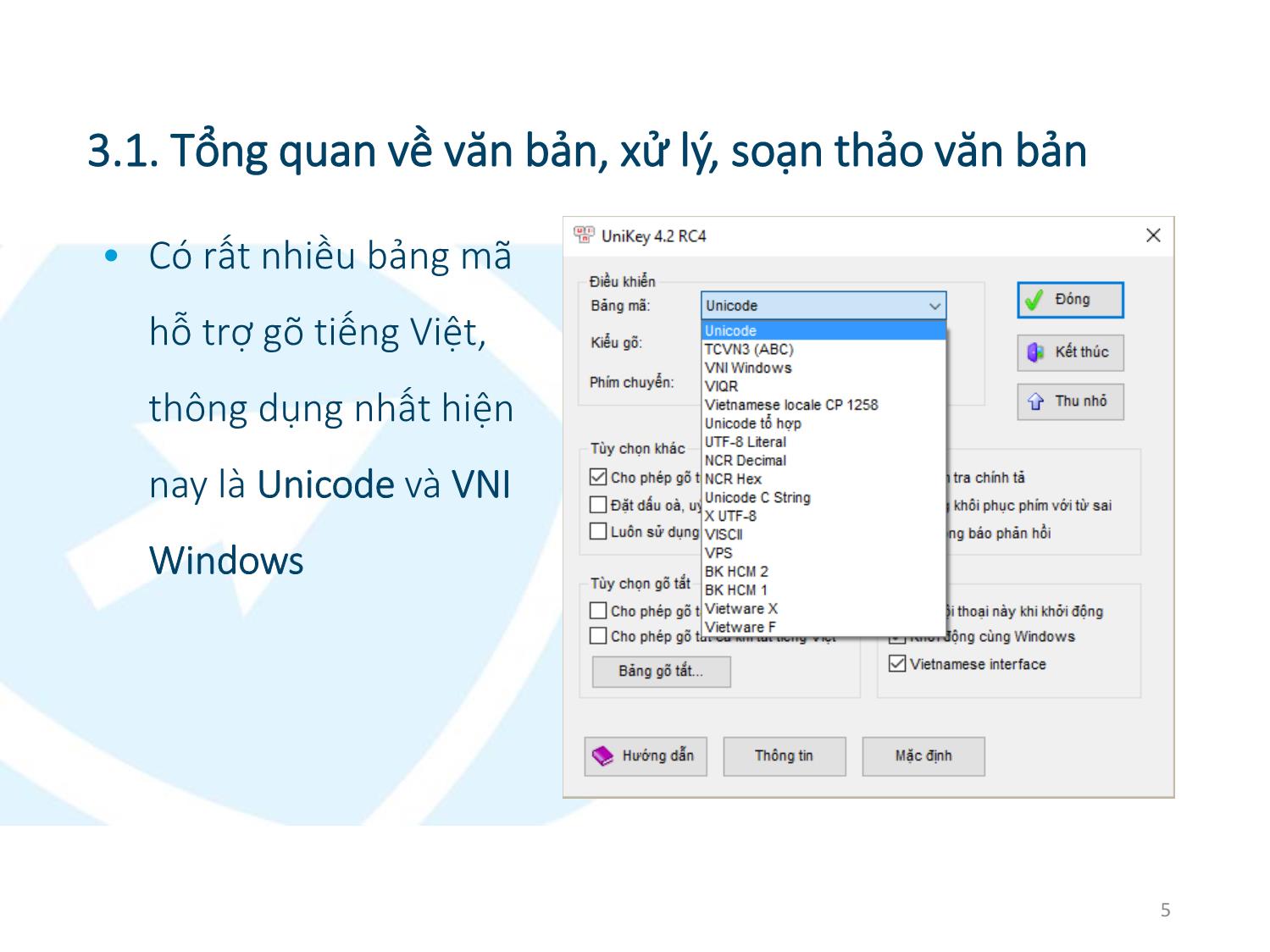 Bài giảng Ứng dụng công nghệ thông tin - Mô đun 3: Xử lý văn bản cơ bản - Lê Thanh Phúc trang 5