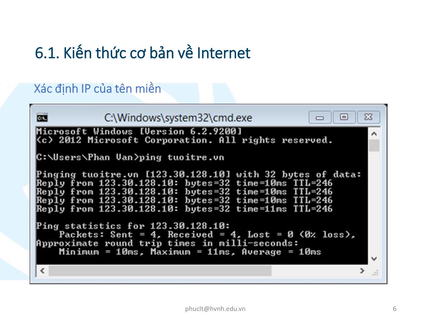 Bài giảng Ứng dụng công nghệ thông tin - Mô đun 6: Sử dụng Internet cơ bản - Lê Thanh Phúc trang 6