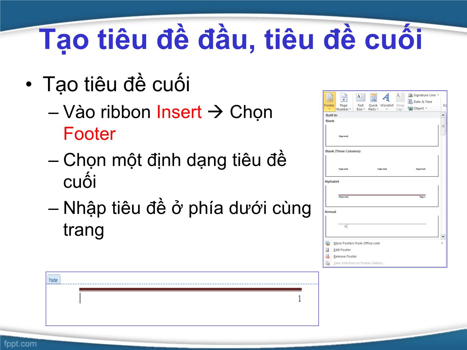 Bài giảng Tin học văn phòng - Bài 5: In ấn và trộn tài liệu - Nguyễn Thị Phương Thảo trang 6