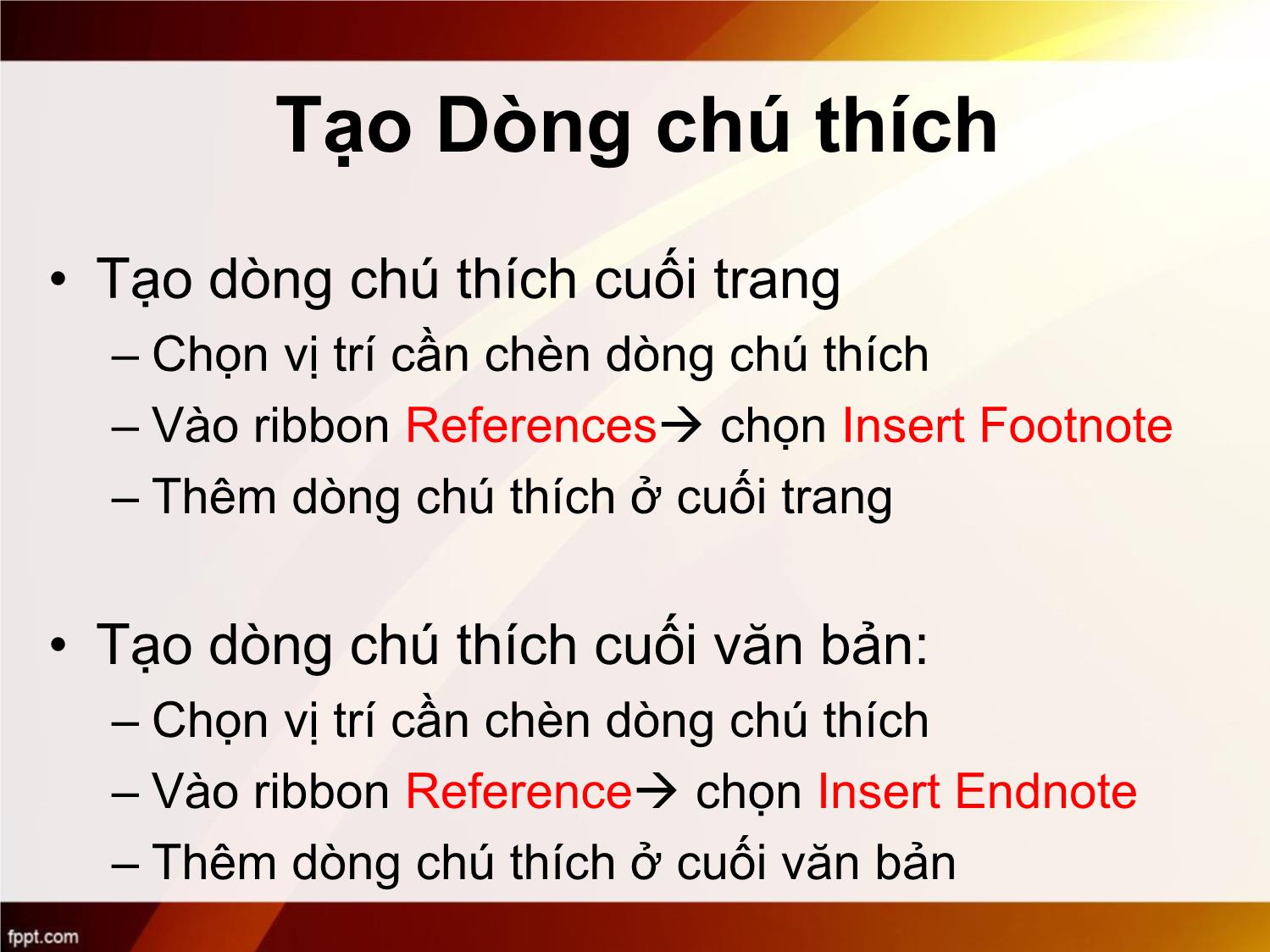 Bài giảng Tin học văn phòng - Bài 6: Một số tính năng khác của Word - Nguyễn Thị Phương Thảo trang 8