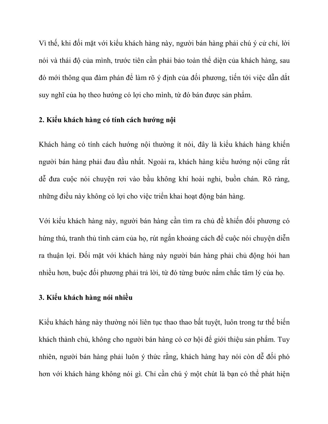 Tài liệu Sách lược ứng phó với 5 kiểu khách hàng - Dùng chi tiết nhỏ để công phá phòng tuyến tâm lý của khách hàng trang 3