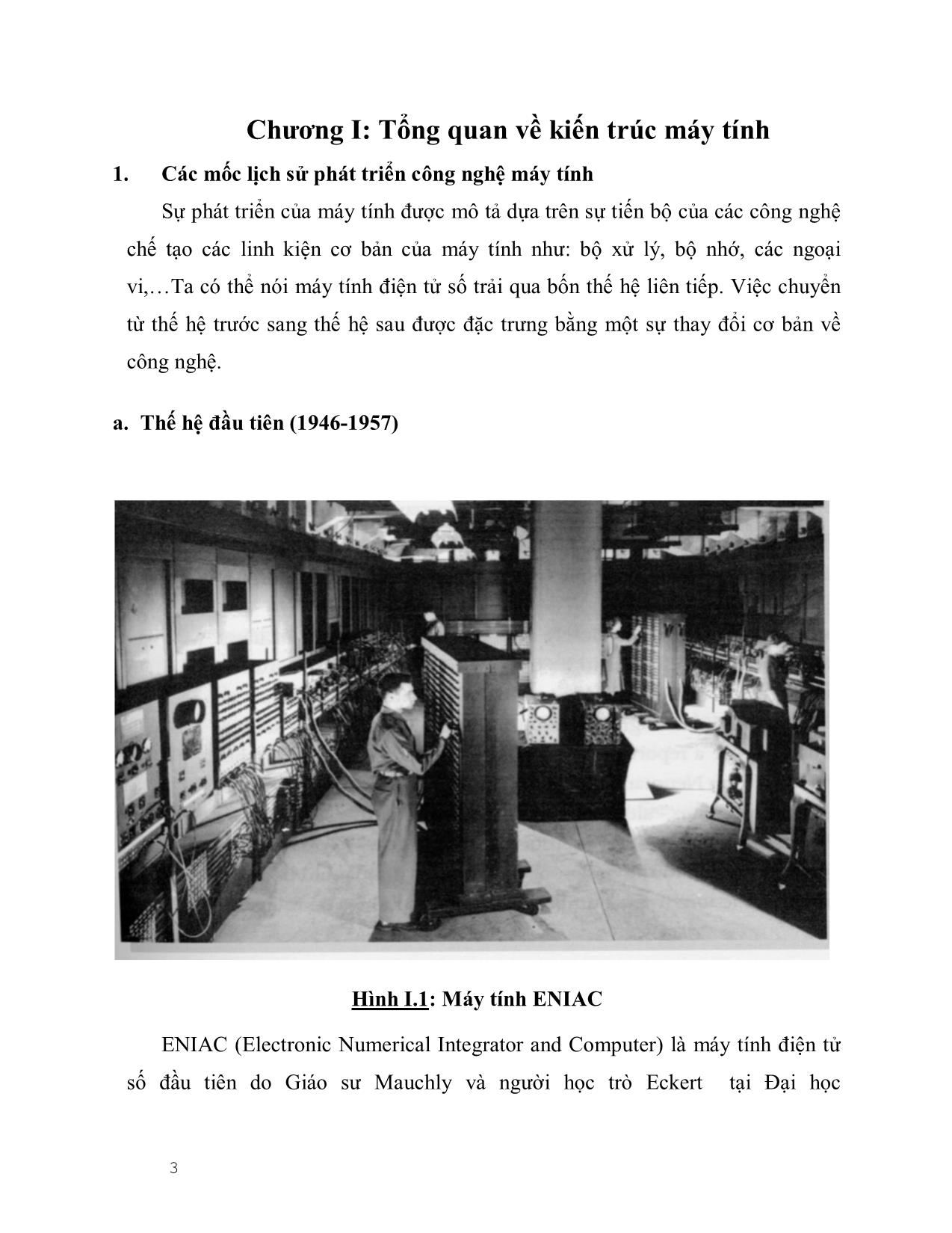 Giáo trình Cấu trúc máy tính (Mới) trang 3