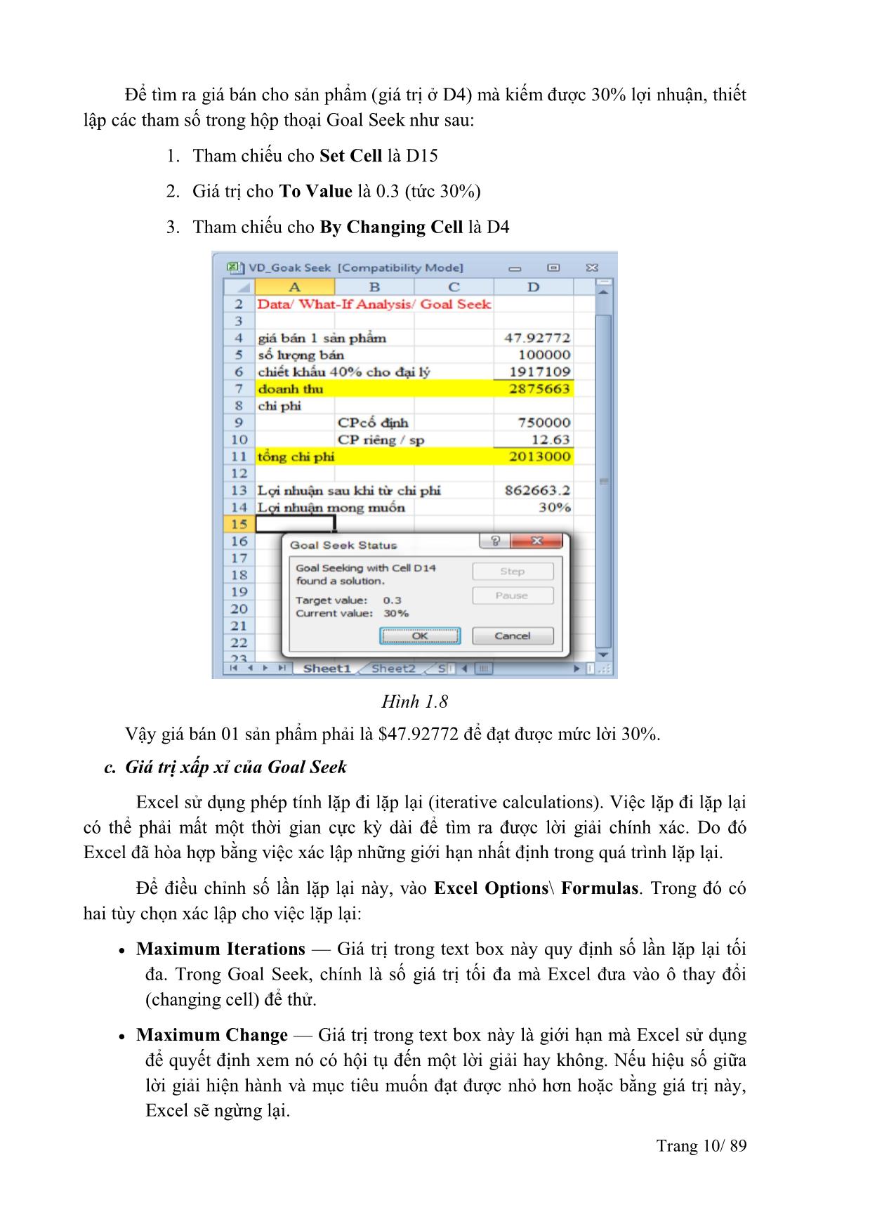 Giáo trình Excel nâng cao trang 10