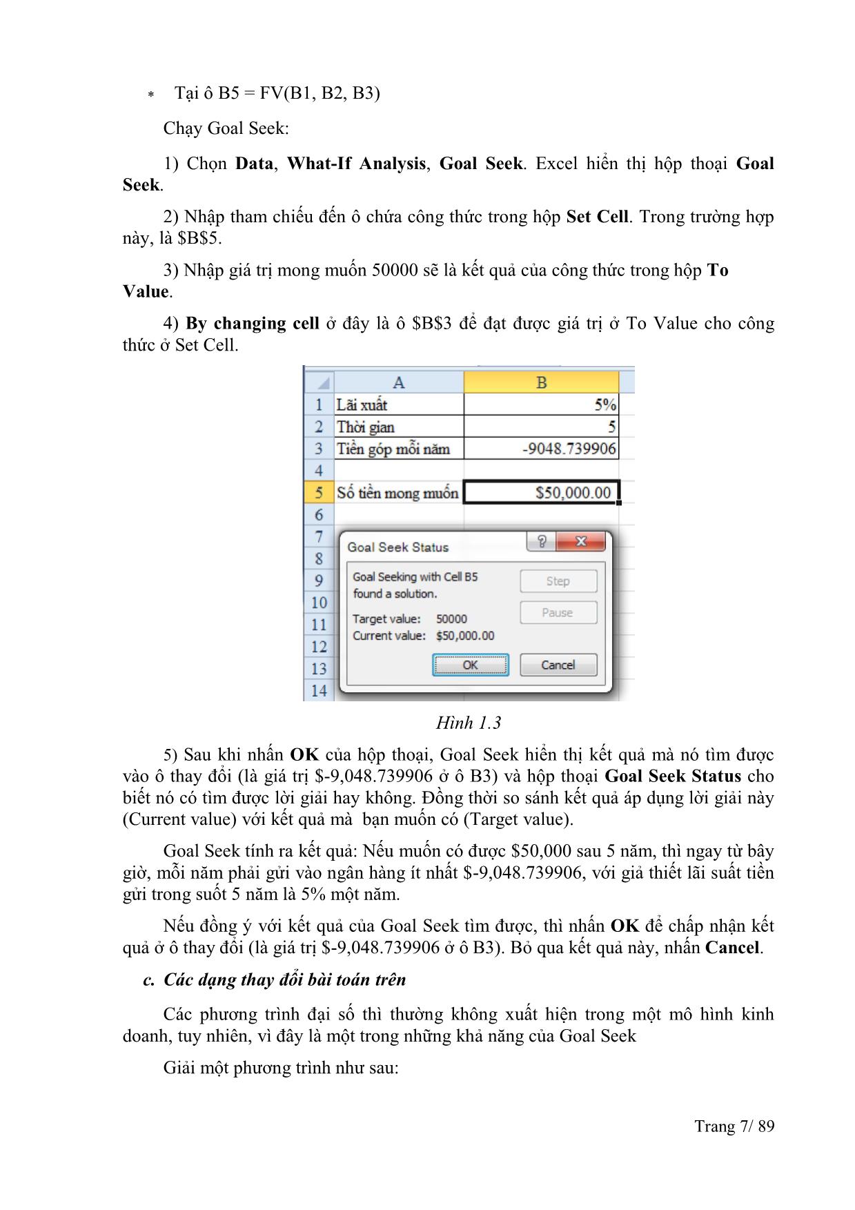 Giáo trình Excel nâng cao trang 7