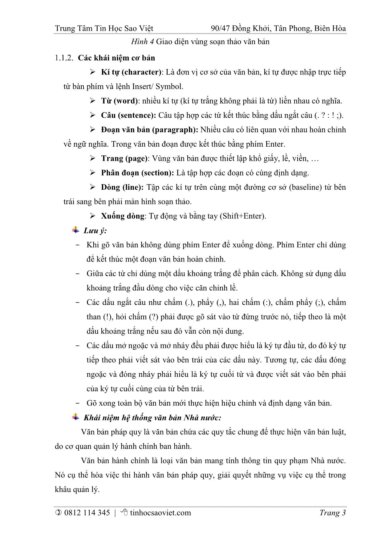 Giáo trình Chuyên đề Soạn thảo văn bản trang 5