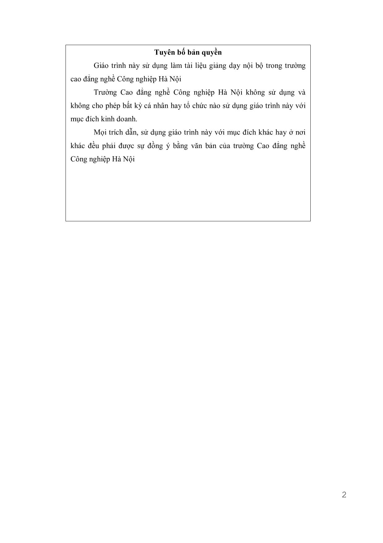 Giáo trình Lập trình căn bản (Bản đẹp) trang 2