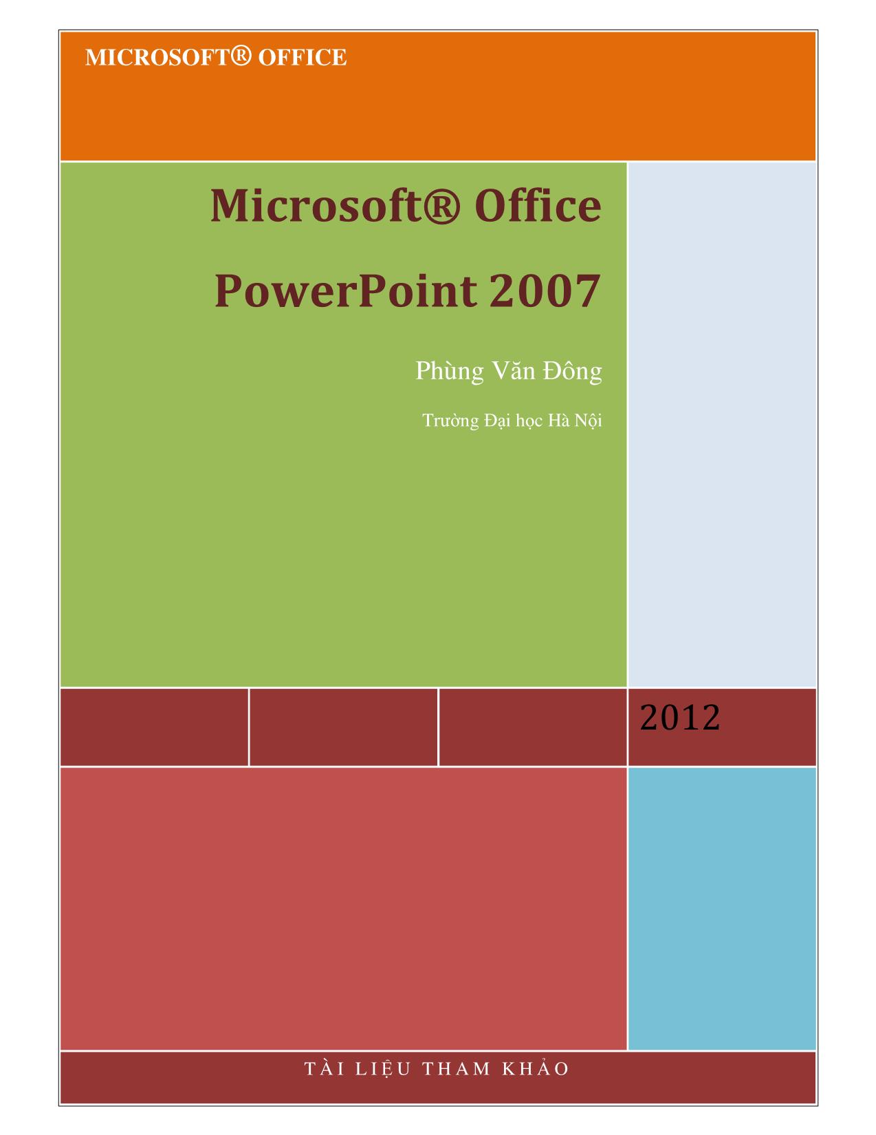 Giáo trình Microsoft Office PowerPoint 2007 trang 1