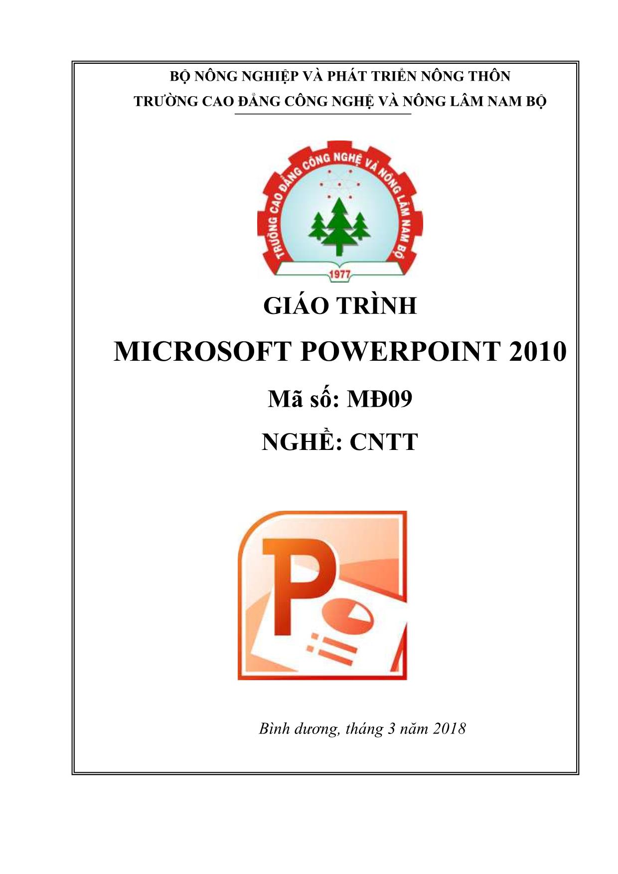 Giáo trình Microsoft Powerpoint 2010 trang 1