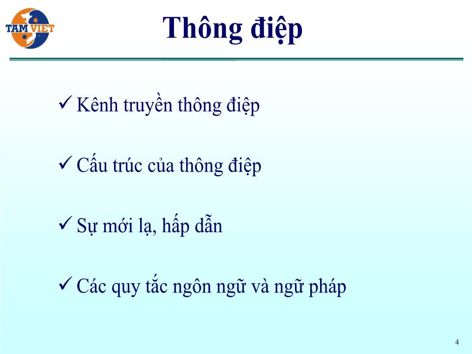 Bài giảng Các yếu tố ảnh hưởng đến lắng nghe trang 4