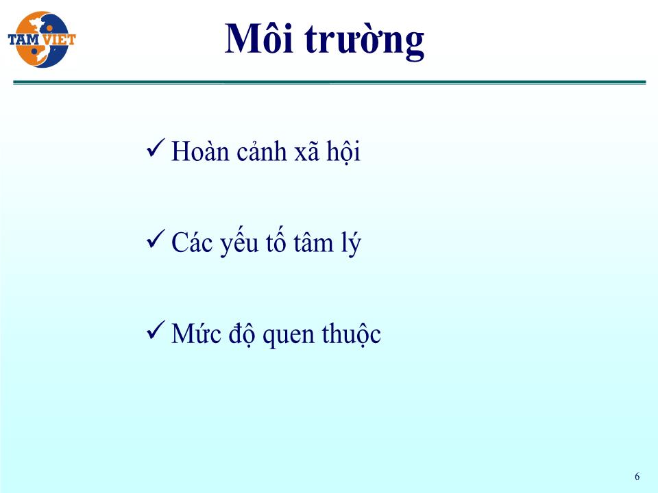 Bài giảng Các yếu tố ảnh hưởng đến lắng nghe trang 6