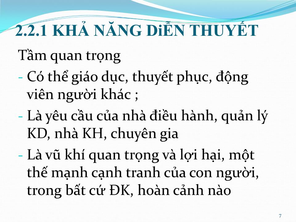 Bài giảng Giao tiếp trong kinh doanh - Chương 2: Nguyên lý của giao tiếp kinh doanh trang 7