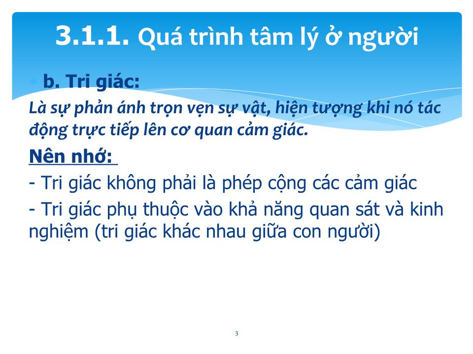 Bài giảng Giao tiếp trong kinh doanh - Chương 3: Tâm lý học trong giao tiếp kinh doanh trang 3