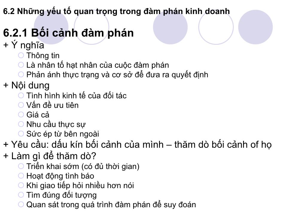 Bài giảng Giao tiếp trong kinh doanh - Chương 6: Đàm phán và hoạt động chuẩn bị đàm phán kinh doanh trang 3