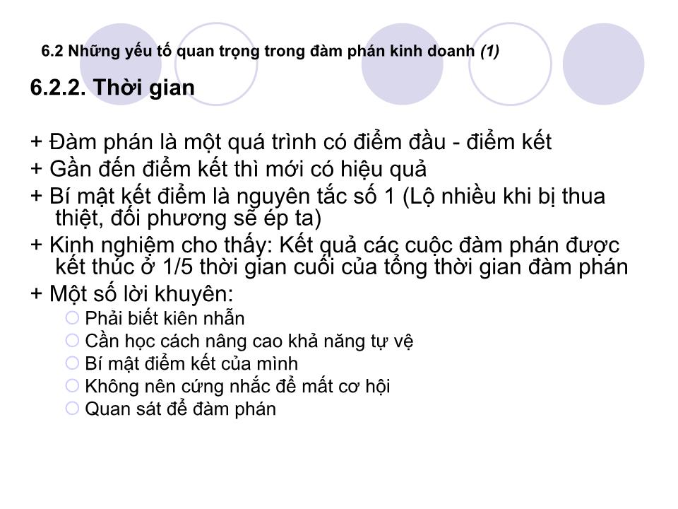 Bài giảng Giao tiếp trong kinh doanh - Chương 6: Đàm phán và hoạt động chuẩn bị đàm phán kinh doanh trang 4