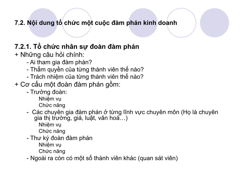 Bài giảng Giao tiếp trong kinh doanh - Chương 7+8 trang 4