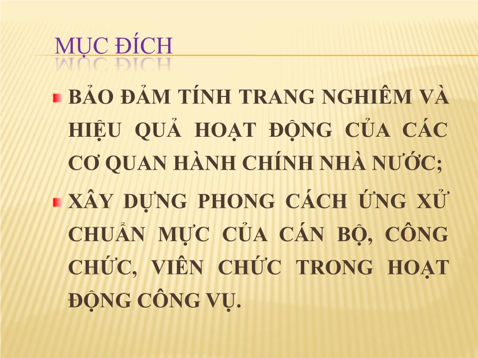 Bài giảng Chuẩn mực xử sự của cán bộ, công chức hành chính nhà nước trang 3