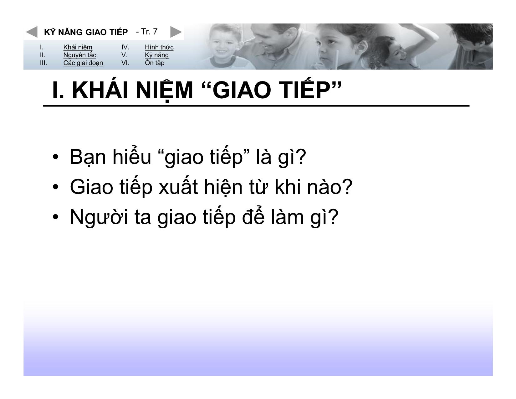 Chuyên đề Kỹ năng giao tiếp - Hoàng Anh trang 7