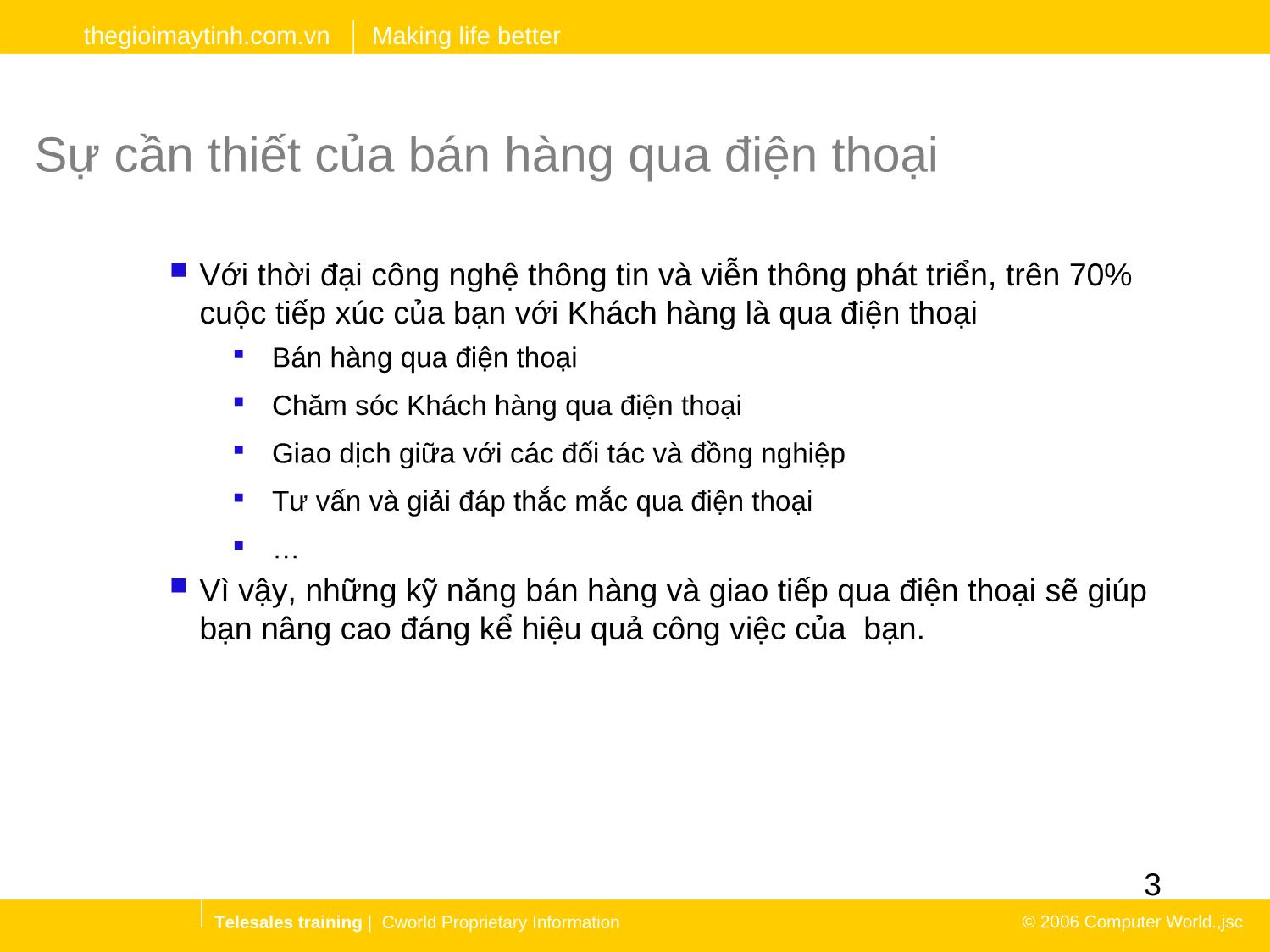 Khóa đào tạo kỹ năng bán hàng qua điện thoại trang 3