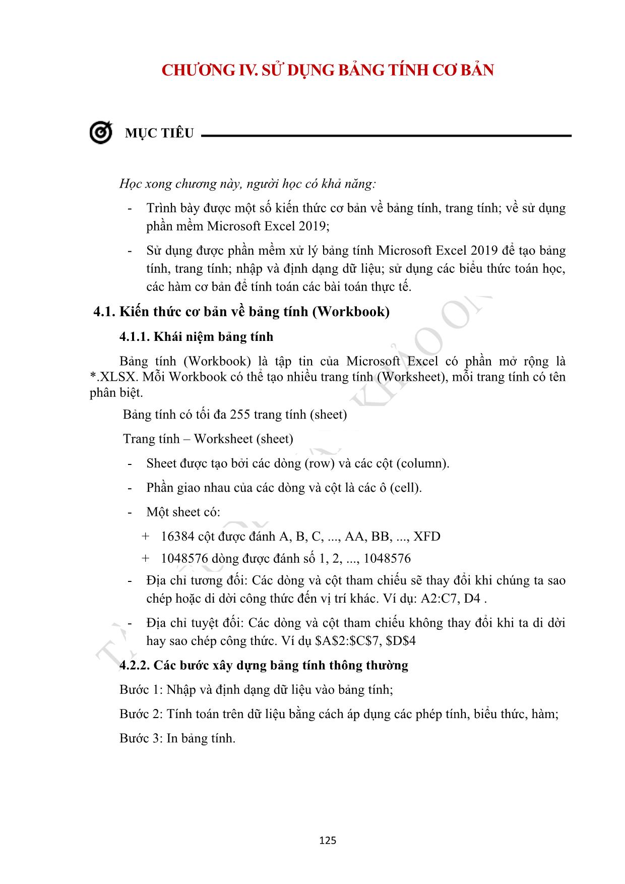 Giáo trình Tin học - Trình độ Trung cấp (Phần 2) trang 1