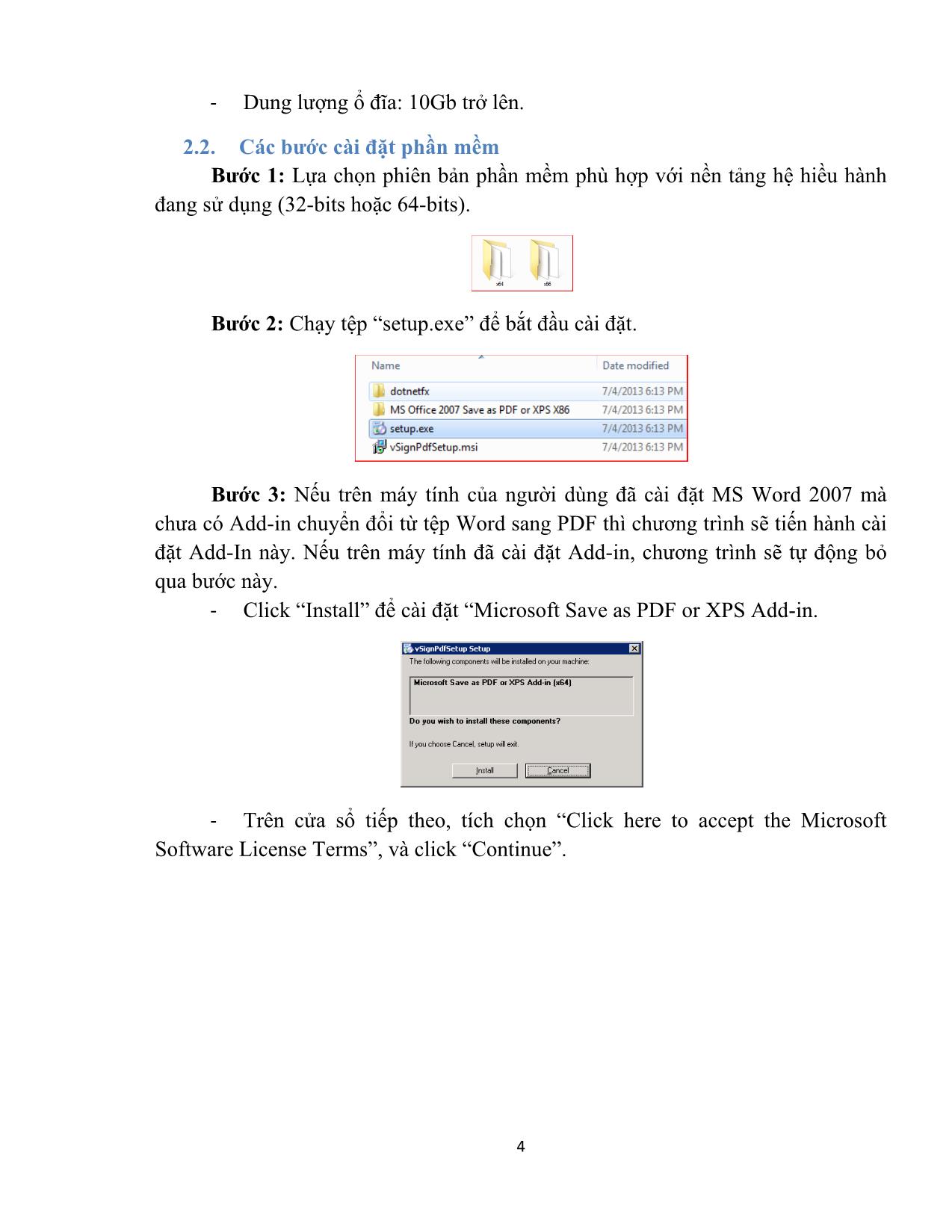 Tài liệu Hướng dẫn cài đặt và sử dụng phần mềm vSign-PDF trang 4